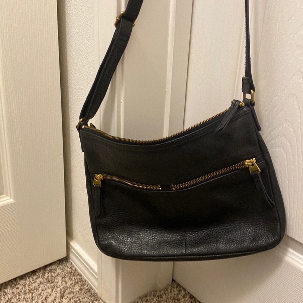 Leather cross body